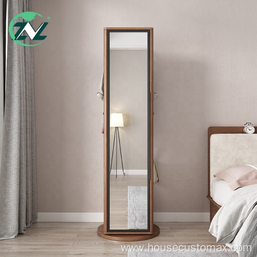 Full-length Mirror Standing Storage Cabinet Frame Rack